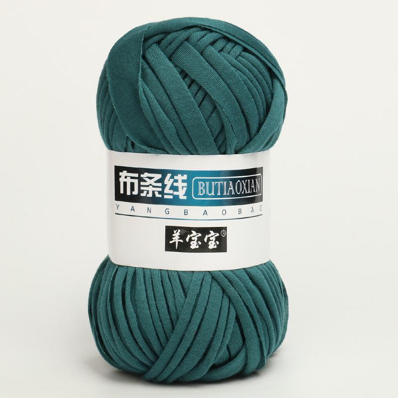 

1 шт. Трикотажная пряжа для вязания футболки для плетеной сумки, шляпы, тапочек, подставки, одеяла, нить, мягкая полиэстеровая пряжа для вязания крючком, мягкая тканевая пряжа