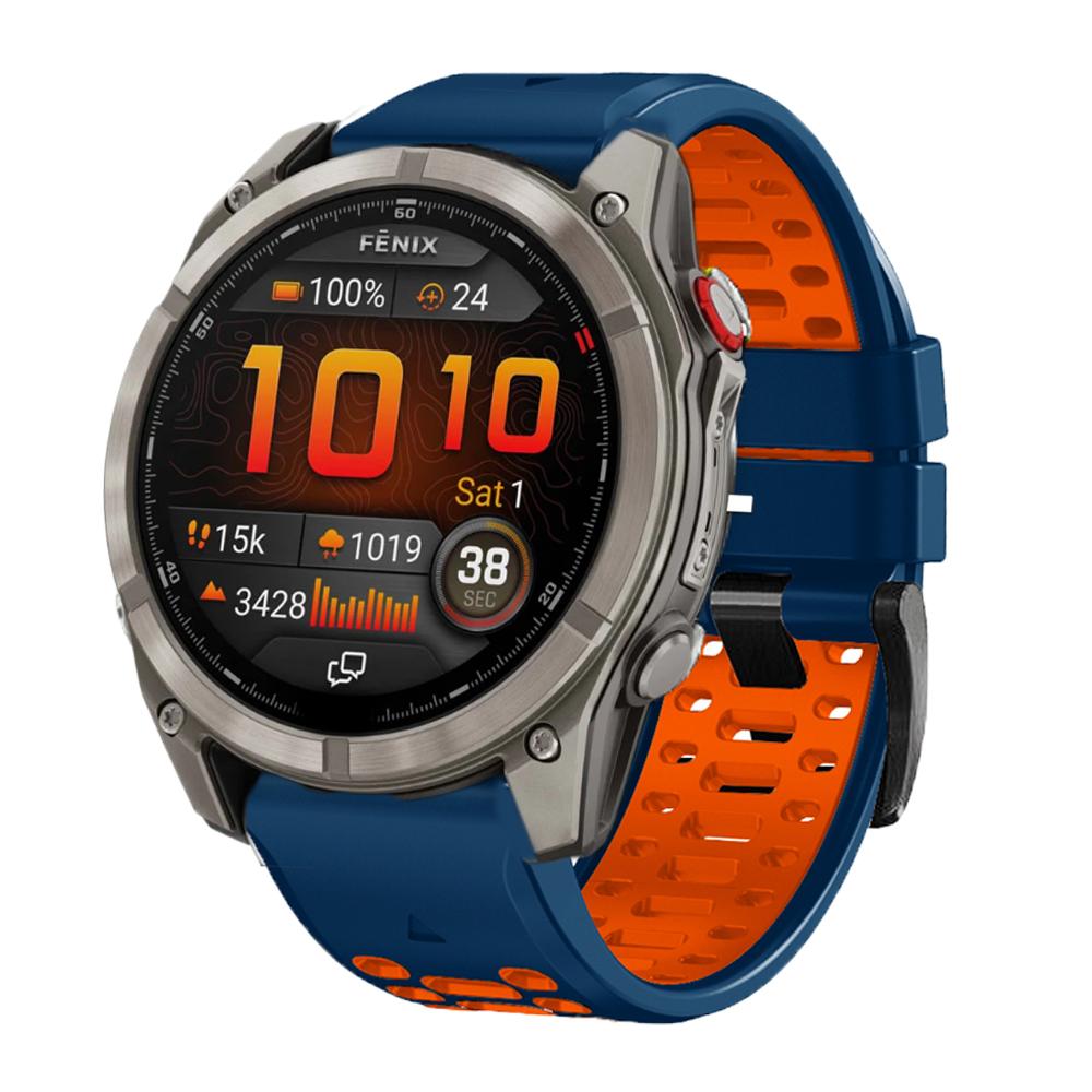 Sportliches Silikon-Uhrenarmband für Garmin Fenix 8 8Pro 47mm 51mm 7 7X 6 6X 5 5X Plus/Epix/Quatix/Tactix/Enduro Uhrenarmband 26/22mm