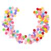 1000pcs 1.5Cm Colorful Ball Elastic Polyester Diy Material For Pompom Decorations Hat Scarf Charm Tassel Keychain