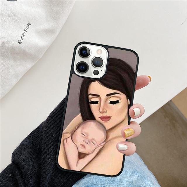 Mom Dad Baby Family Coque Shell For iPhone 17 Air 15 16 14 13 12 Pro Max 11 Pro Max Plus Phone Case Cover