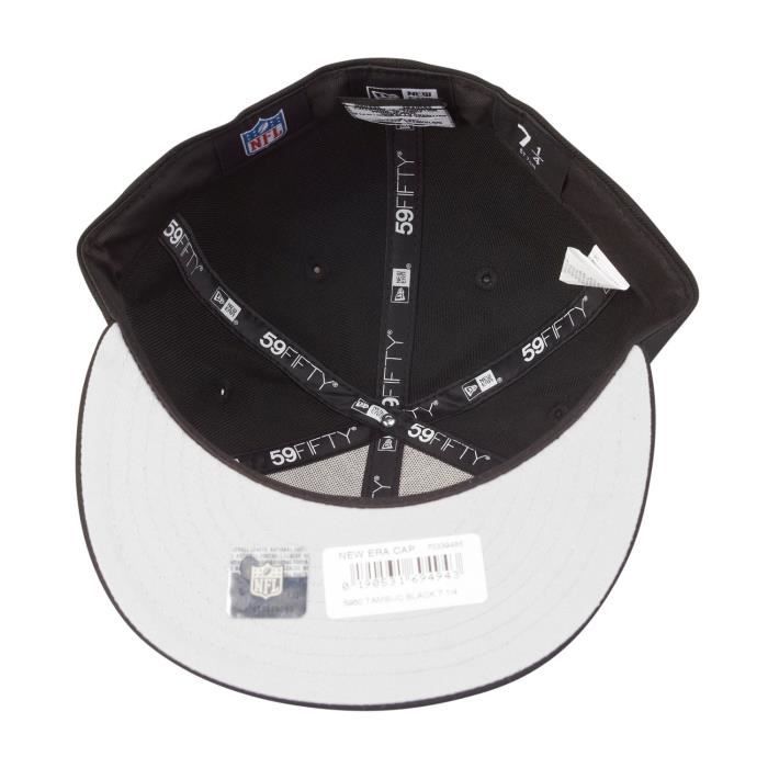 Casquette New Era 59Fifty - NFL Tampa Bay Buccaneers - Noir - Homme - 100% laine