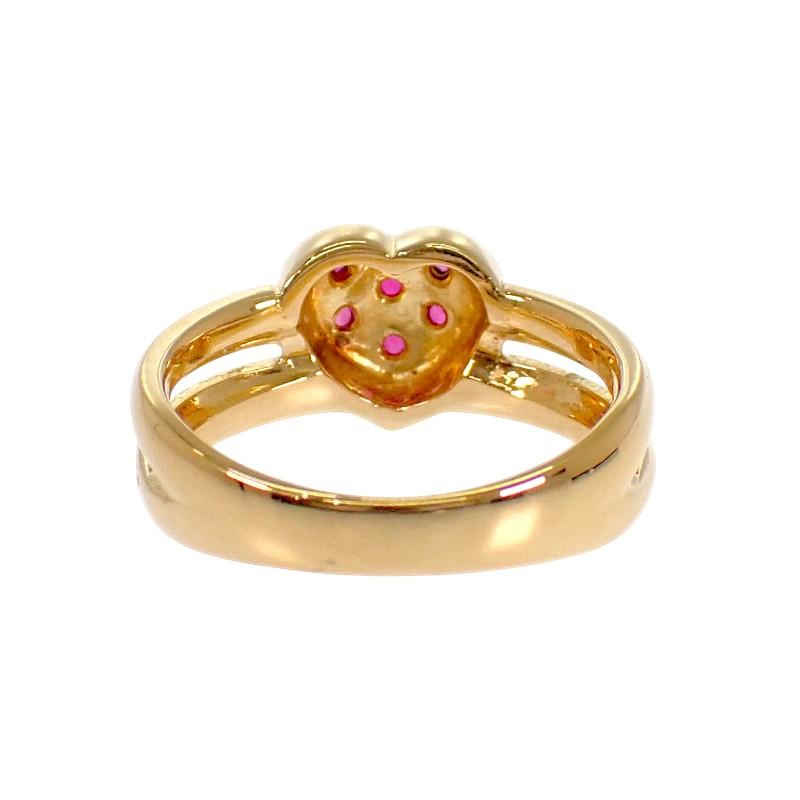 YVES SAINT LAURENT  #12(JP Size) ring gold K18 yellow gold Women