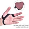 Bogen    y Linke Hand Schutz PU  ive Handschuhe Schießen  or(Schwarz)