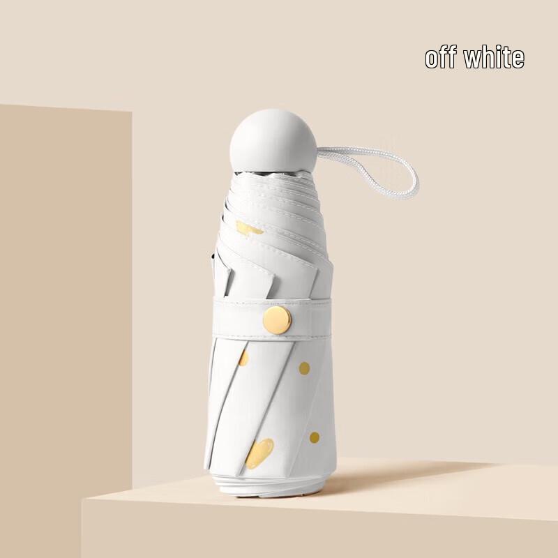 Mido M5525 5-Fold Hot-Stamped Heart All-Weather Umbrella