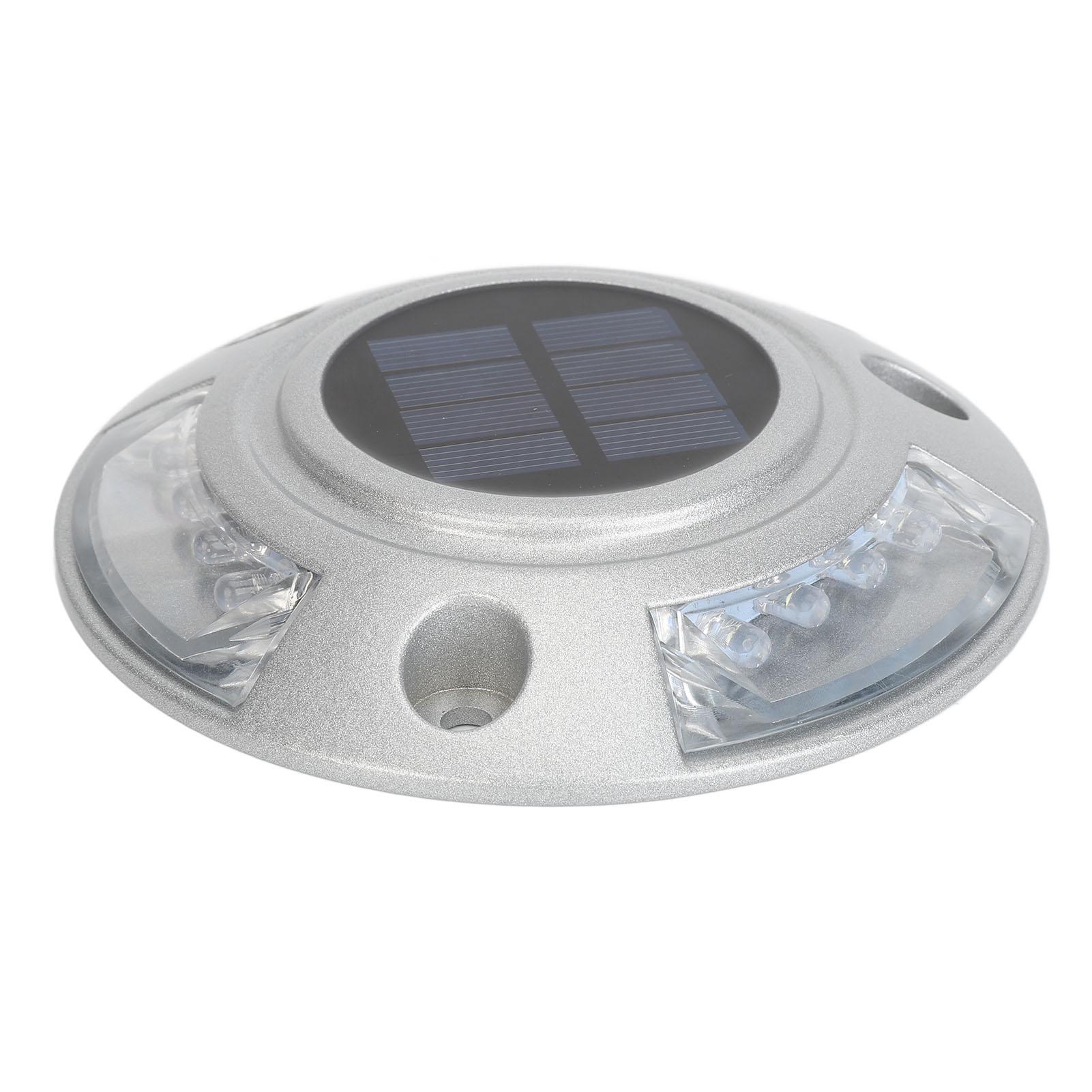 

Solar Road Stud Light IP68 Waterproof Aluminum Alloy Automatic Lighting LED Deck Lighting Road Stud 6V 1.8W White