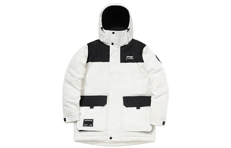 Li Ning Down Jackets Men s White Stand Collar Thickened Other AYMQ219-1 XL