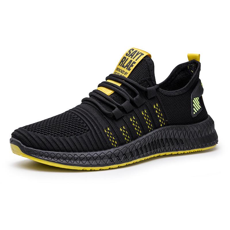 Men's 2024 Spring/Summer Trendy Low-Top Mesh Running Sneakers - Korean Style Fashion Casual Breathable Shoes