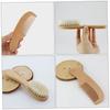 SEWACC 1 Set Toddler/Children's Hair Washing Brush Comb Kit Wooden Comb Wool Brush Set