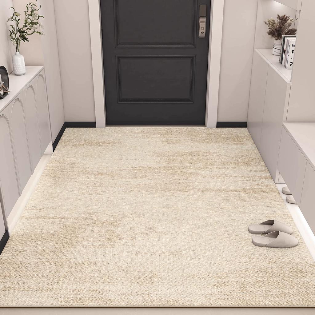 Door Floor Mat, High-End Door Floor Mat, Dirt-Resistant Pvc Leather, Leave-In Washable, Erasable, Cutting, Non-Slip Door Carpet