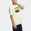 Adidas Neo Photo Print Sports Logo Tee Unisex Tops Acid-Green HC9745