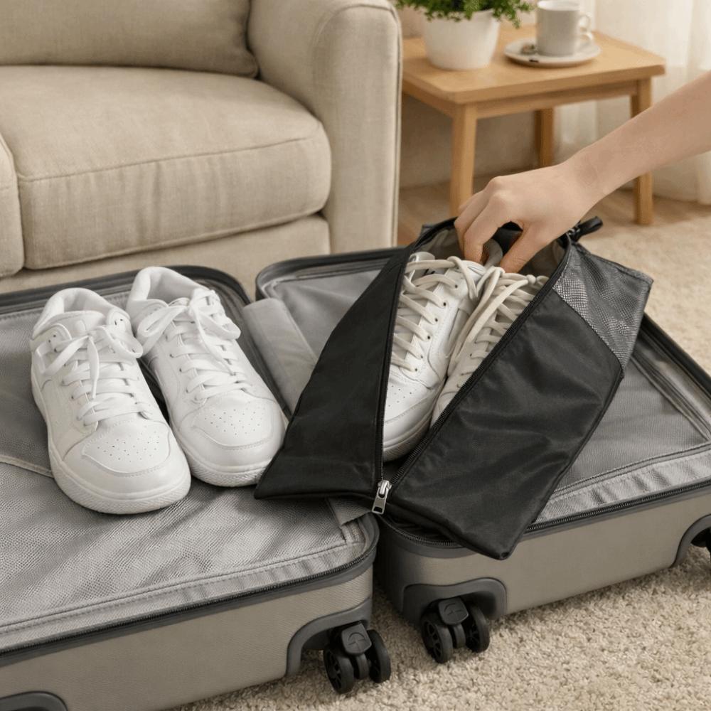 Wide Opening Shoes Pouch Large Capacity Sports Shoe Bag Durable Luggage Organizer Bag  Sports Gym