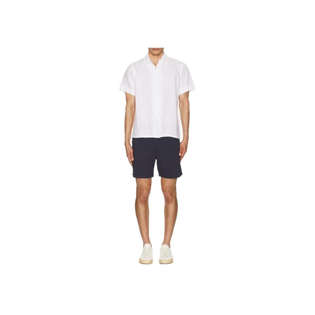 Polo Ralph Lauren Solid Color Single-Breasted Short Sleeve Shirt Men shirts White 710962261-002