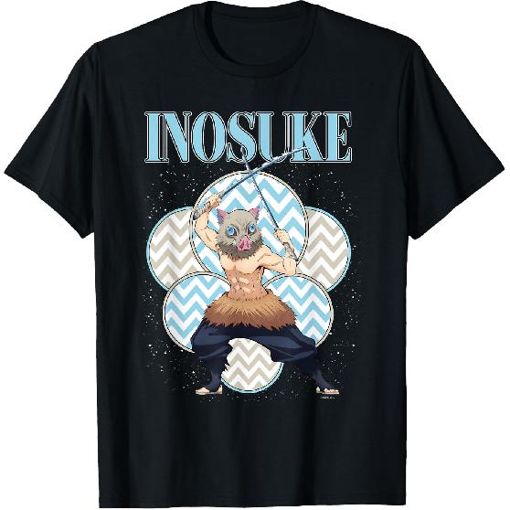 Dämonen Jäger: Kimetsu no Yaiba Inosuke Eberkönig Porträt T-Shirt