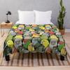 Colour of Conures Throw Blanket