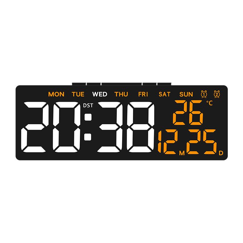 LED Alarm Clock - Multifunctional Desktop Clock with Temperature Display & USB Output, Multiple Alarms, Model 6668