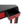 Console - Sapin Rouge Noir - Oriental - 3 Tiroirs - 96 x 27 x 80 cm