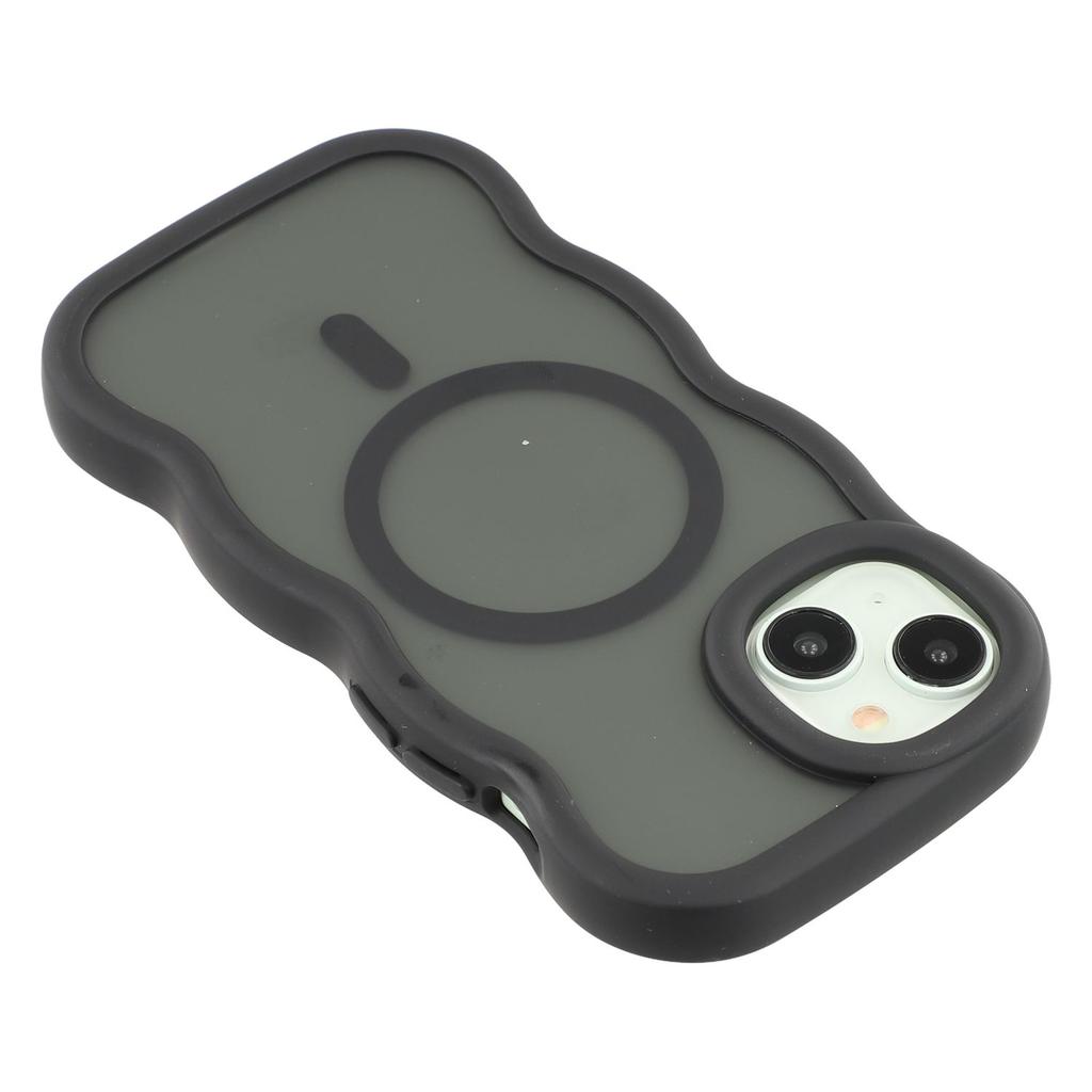 Etui do iPhone'a 14 Kompatybilne z MagSafe TPU + PC Tylna Pokrywa Telefonu Skóra Dotyk Kształt Fali