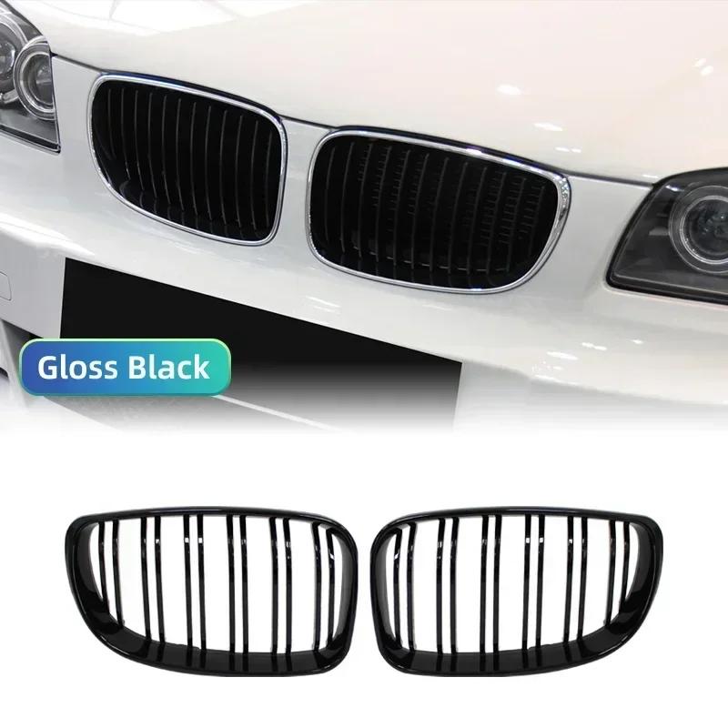 

A Pair Car Front Bumper Kidney Grille Grill Diamond Meteor Style For BMW E81 E87 E82 E88 128I 130I 135I