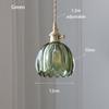 Retro Modern Glass Flower Twisted String Pendant Lamp Dining Room Bedroom Bedside Pendant Lamp With Built-in Switch Lighting