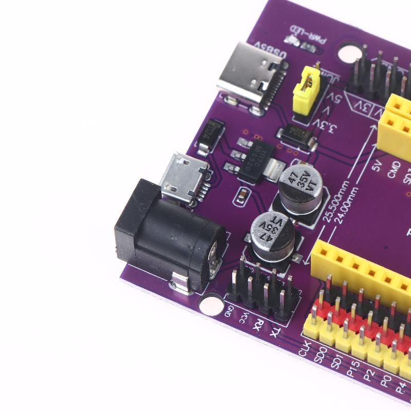 Esp32/Esp32-S Development Extension Board 38-Pin With Triple Power Input (Type-C/Micro Usb/Dc) For Stable Diy Applications