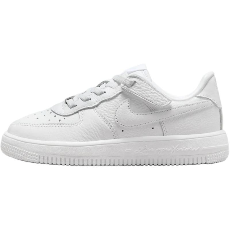 Nocta X Nike Air Force 1 Anti-Slip Wear-Resistant Low-Top Kids' Skateboarding Shoes White Children Aged 3-7 Years Old Sneakers HJ7925-100