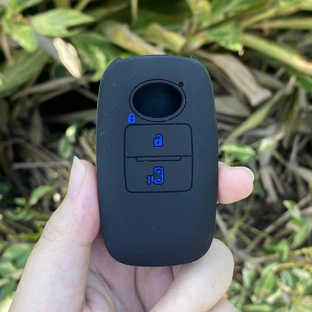 Rubber Car Key Fob Cover Silicone Protector Case Shell for Toyota RAIZE for Daihatsu Rocky 3 Buttons Auto Key Chain Accessories