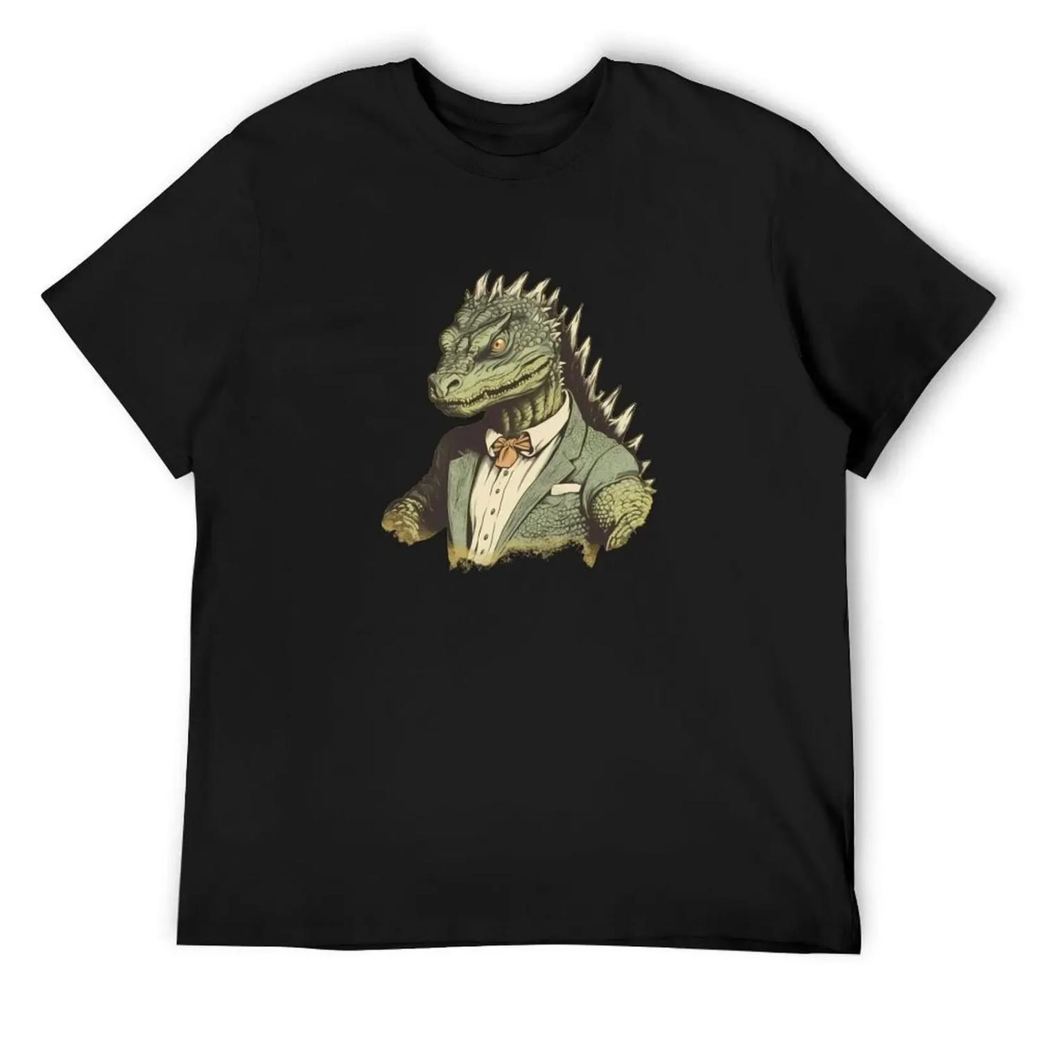 

Monster Lizard in Business Teacher T-Shirt affliction shirts funny shirt cotton cheap stuff mens graphic t-shirts pack XXXXXL чорний