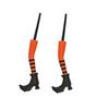 huaqianguhh 1 Pair Witch Legs Planter Decorations, Plastic Leg Insert Ornaments, Halloween Flower Pot Decoration for Outdoor Indoor Potted Plants