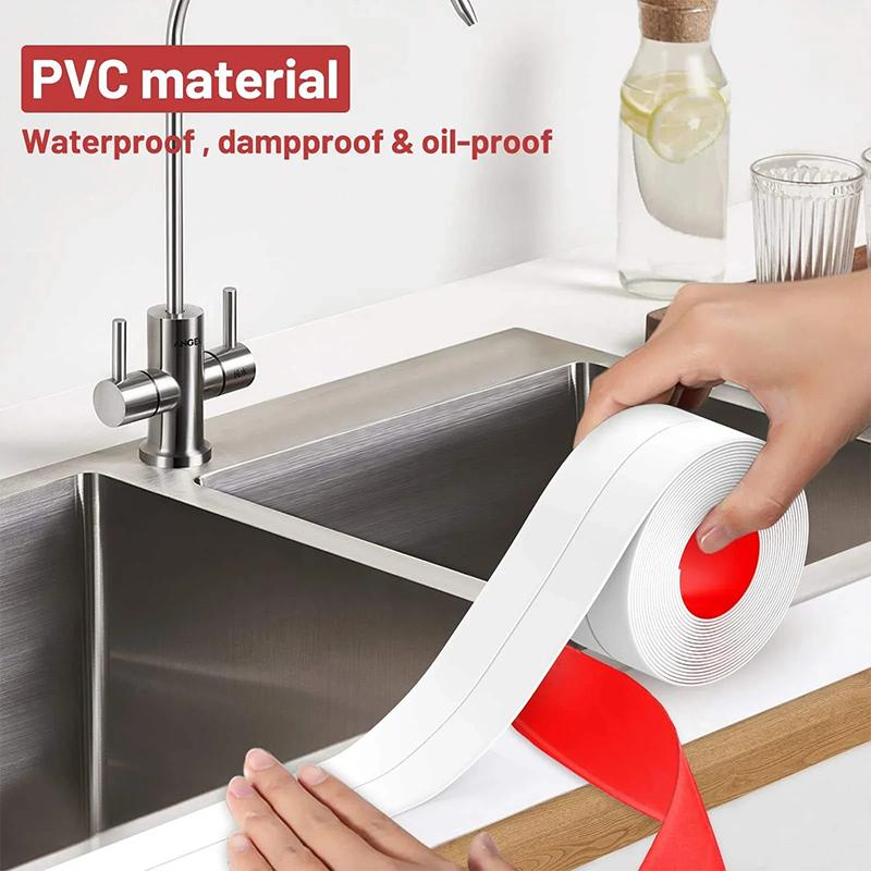 Wall Sticker Sink Edge Tape Wire Hose Strong Repairing Tape Waterproof Tape Silicone Rubber Self Adhesive Bathroom Toilet Tape