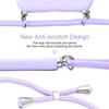 Crossbody Case - E.F.CONNECTION - For iPhone 13 - Purple - Soft Silicone - Anti-fingerprint
