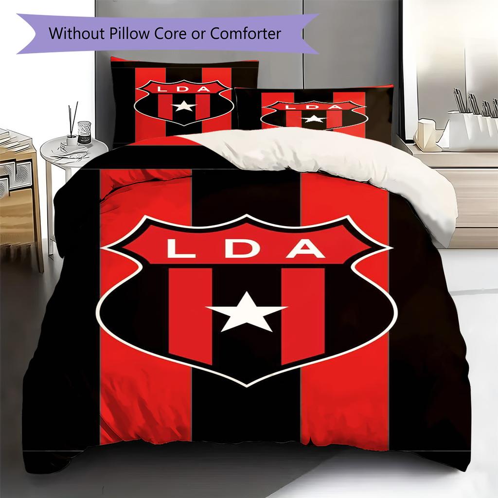 Alajuelense Logo Pattern Bedding Set Quilt Cover Pillowcase Home Decor Gift (1 * duvet cover + 2 * pillowcase, without core)