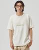 MAKEITTO [Square Logo] Crew Neck Tee_Cream