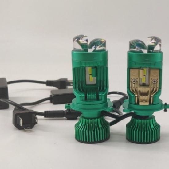 

Новый продукт Светодиодная линза передней фары автомобиля Автомобильный свет H4 65 Вт Маленькая линза Автомобильный Мини двойной свет Дальний и ближний интегрированный