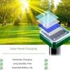 Noiseless Mouse Repeller Solar Powered Rodent Deterrent Solar Ultrasonic Mole Repeller  Yard