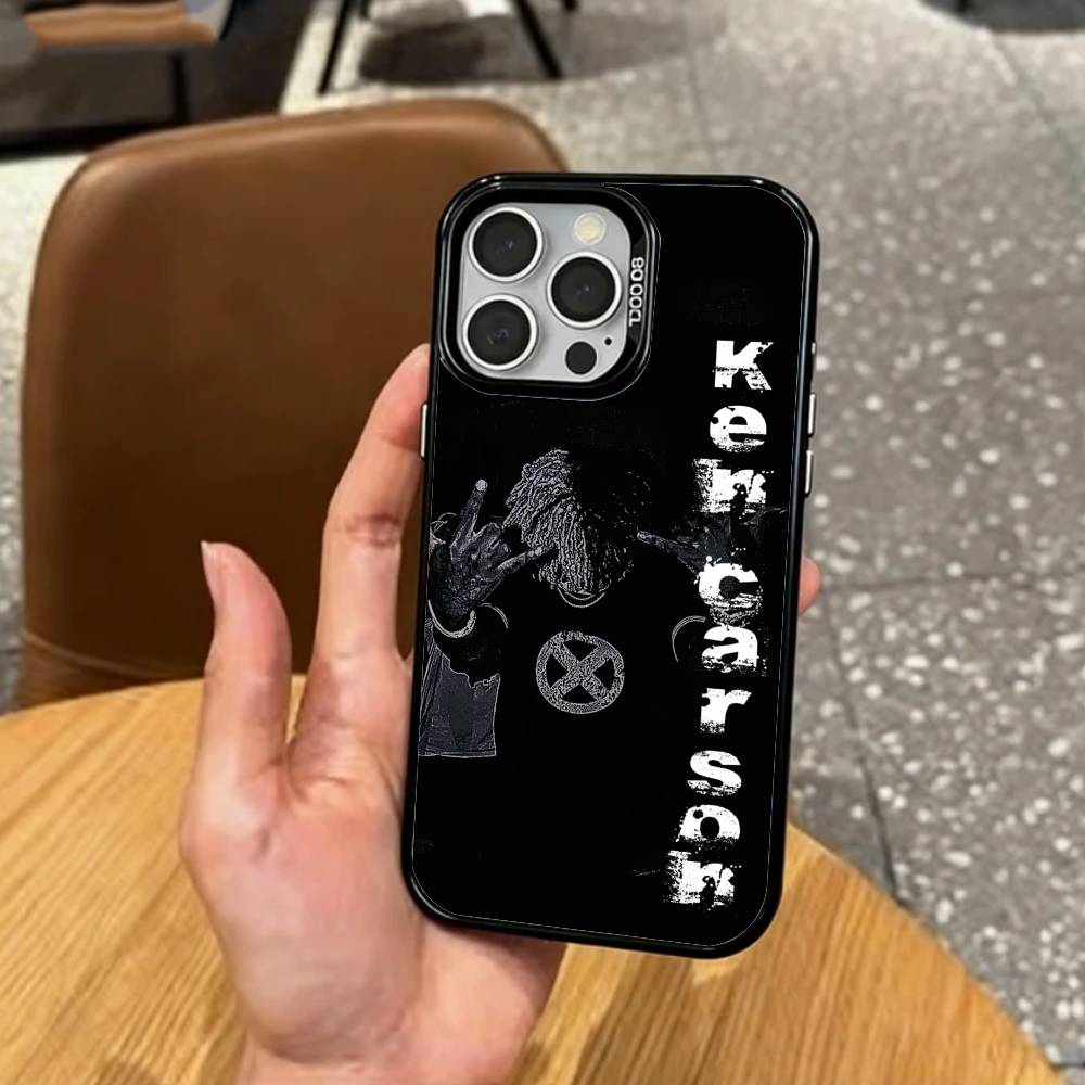 

K-Ken C-Carson More Chaos Phone Case For iPhone17,16,15,14,13,12,11 Plus,Pro Max Colored Silver Plated Inside Cover iPhone14Pro