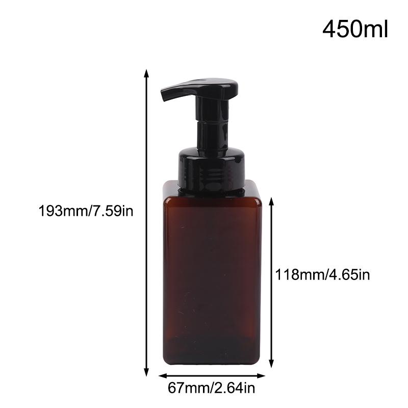 Square Plastic Pump Bottles – Refillable Containers for Shampoo, Lotion & Soap Dispensing