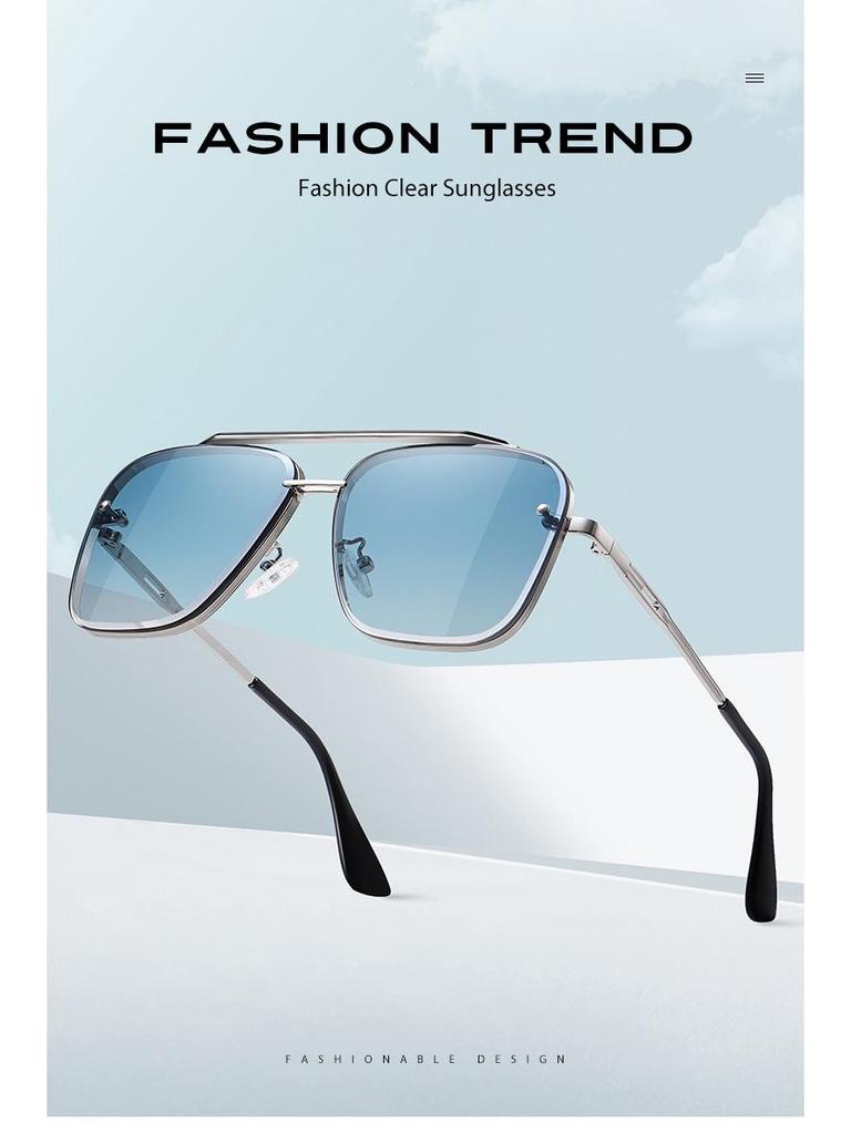 Okulary przeciwsłoneczne AORON Gradient Two-Tone Large Frame Fashion A689