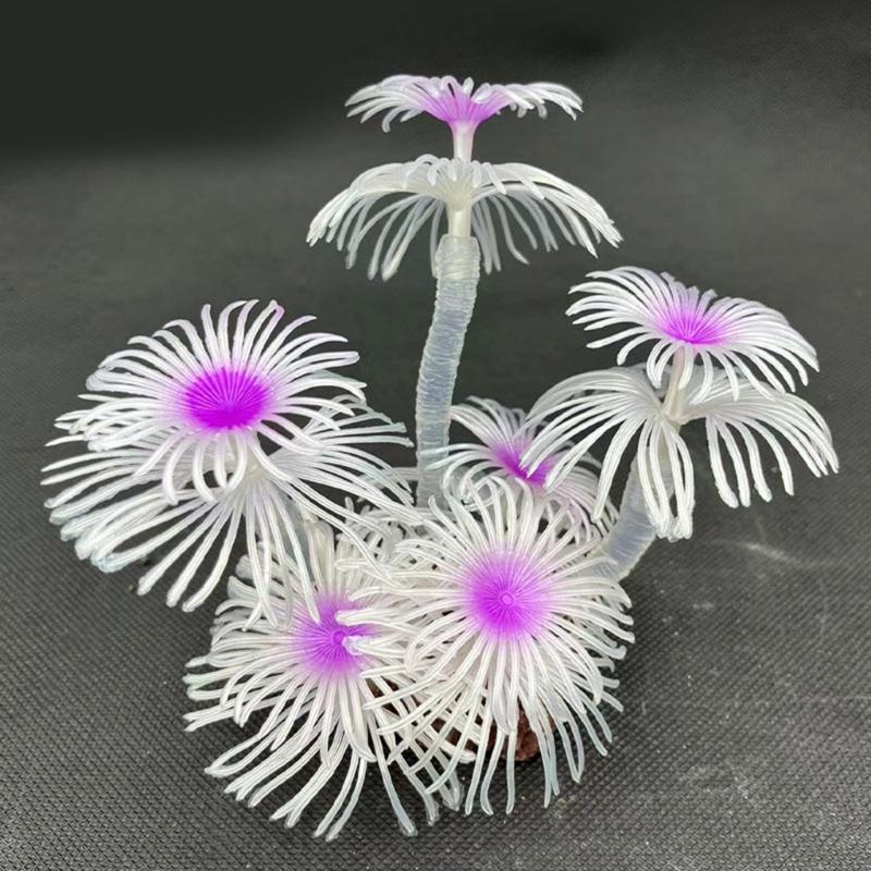 Aquarium Colorful Soft Coral Craft Set Sea Creature Terrarium Habitat Aquarium Underwater Artificial Plant Reef