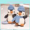Scarf Penguin Hat Plush Toy Cartoon Stuffed Doll Animal Bedroom Decoration Gift