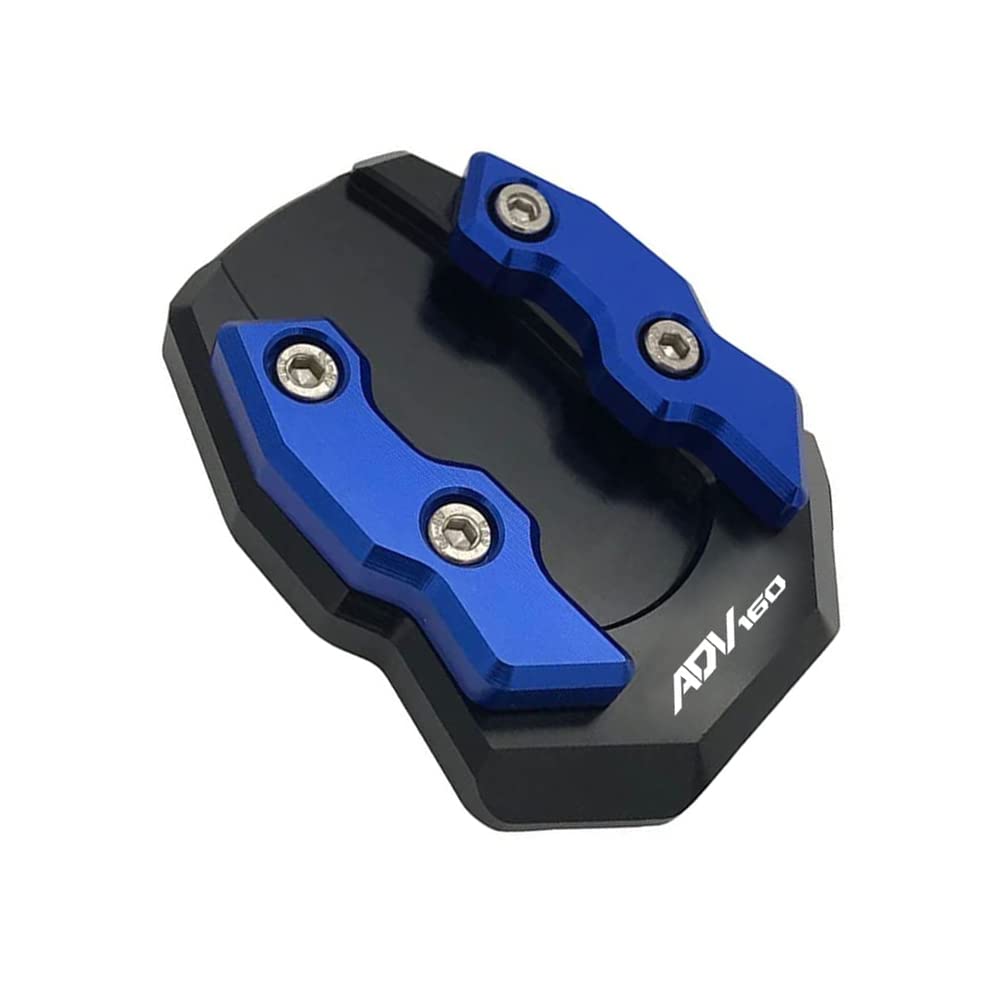 FOR HONDA ADV160 ADV 160 2022 Motorcycle CNC Kickstand Foot Side Stand Extension Pad Support Expansion Plate (Blue)