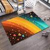 Colorful Heart-Patterned Carpet with Gradient Stripes for Living Room Suitable for Use As an Anti-slip for Living Room Bedroom Sofas