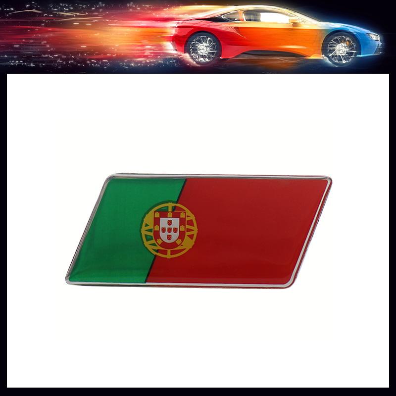 Premium Portugal Nationalflagge für Laptop Wand Auto Motorhaube Kotflügel Kofferraum Heckaufkleber Emblem Abzeichen Aufkleber