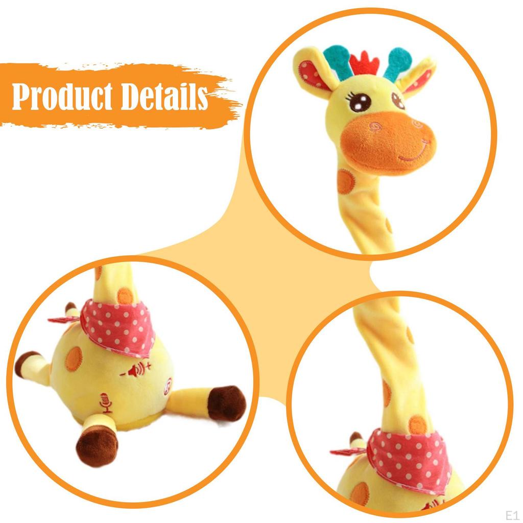 Volume Control Talking Giraffe Speaking Toy for Children Travel 1-3 Year Old