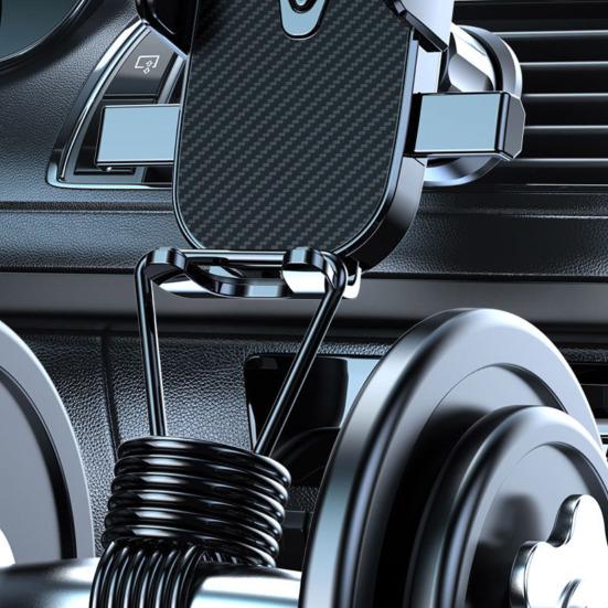 Car Phone Holder with Automatic Clamping Design Phone Stand One-Hand Operation Adjustable Angle Car Mount for Air Vent