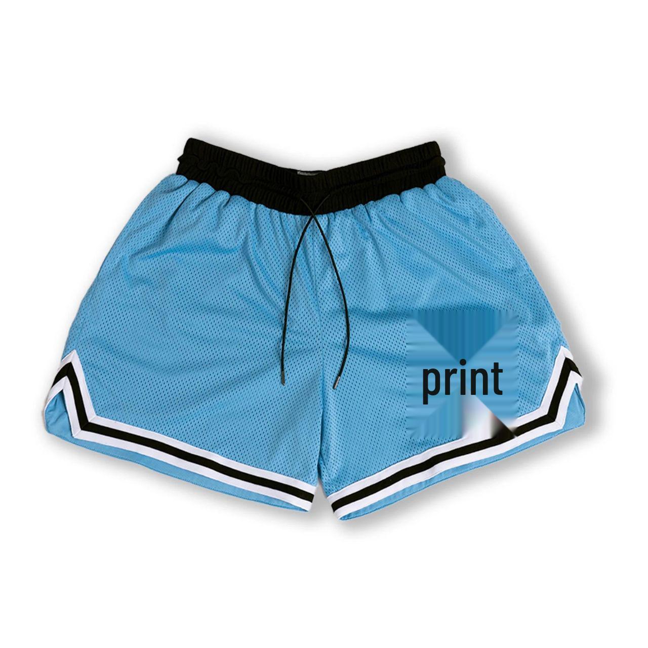 

Мужские лоскутные вышитые баскетбольные шорты - Летний повседневный стиль до колена Extra Large