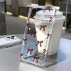 Red Bow Phone Case For iPhone 17 16 15 14 Pro Max 13 12 11 XS X XR 7 8 Plus 16e 17Air SE2022 X XR XS Shockproof Soft Clear Cover
