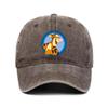 Fashion Cartoon Print Baseball Cap for Men Women Casual Hip-hop Hat Retro Washed Adjustable Dad Hat Outdoor Trucker Sun Hat
