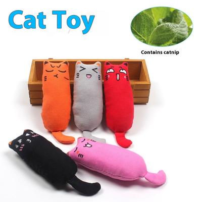 Brinquedo para gato de estimação tecido de algodão puro, moendo os dentes, resistente ao desgaste e fofo, contendo catnip cat