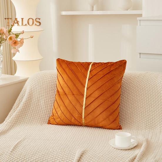 Couch Überwurf Kissenbezug 18x18 Zoll Dekorative Kissenhülle Einfarbiger Kissenbezug mit Verdecktem Reißverschluss für Sofa Bett Wohnzimmer Heimdeko