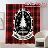Curtains Christmas Buffalo Plaid Tree Chic Versatile Fabric All Decorative Living Set Of 2 Made Polyester